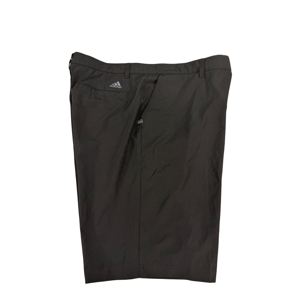 Adidas Golf Shorts Mens 36 Black Flat Front Performance Stretch Activewear